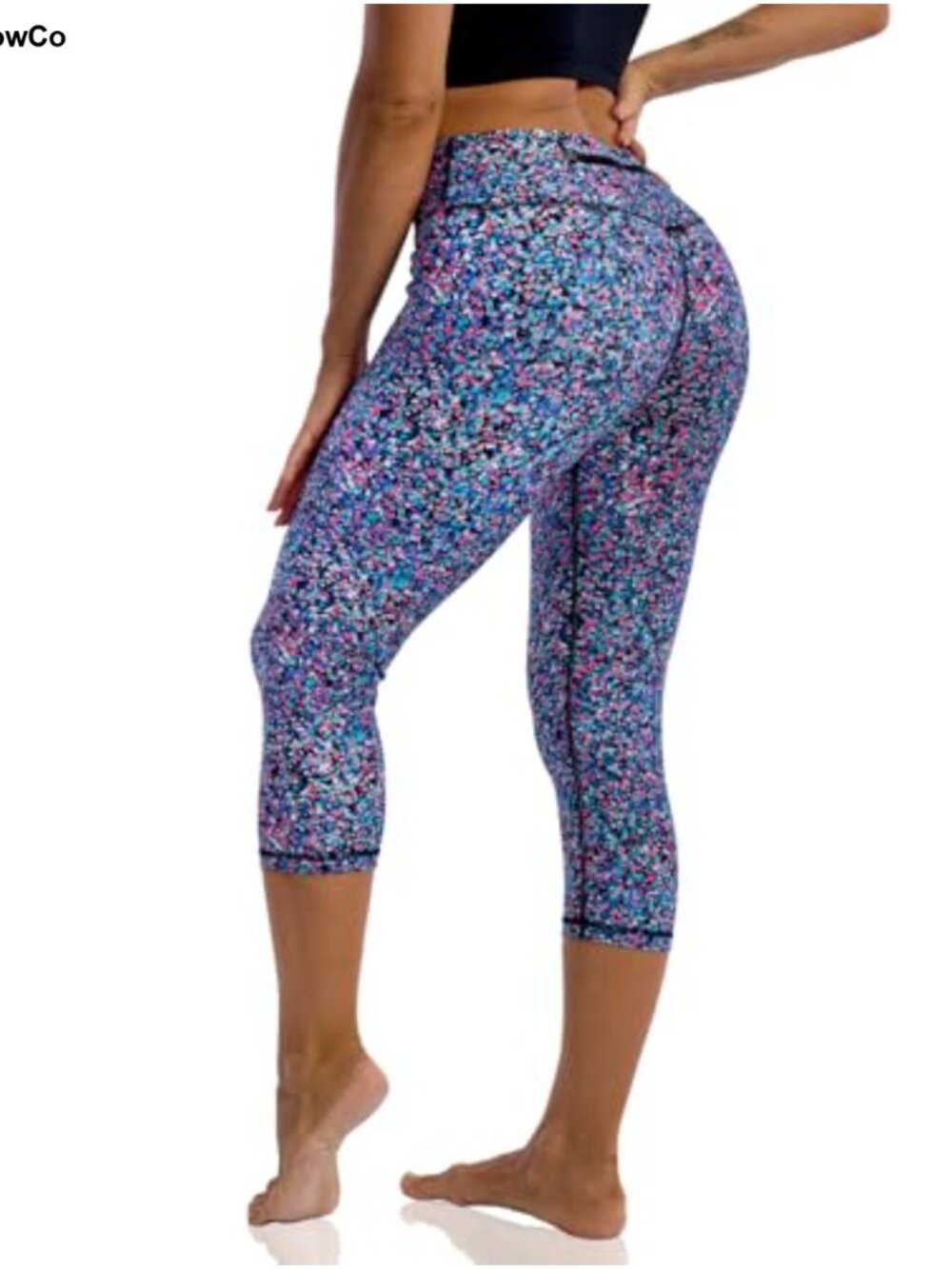 Capri Leggings with Pockets for Women Tummy Control Workout Yoga Pants